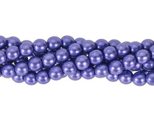 Czech Glass 6mm ColorTrends Saturated Metallic Ultra Violet Round Bead Strand (50pc Strand) by Starman Czech Glass 6mm ColorTrends Saturated Metallic Ultra Violet Round Bead Strand (50pc Strand) by Starman