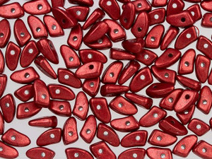 Czech Glass 6mm ColorTrends: Saturated Metallic Aurora Red Prong Bead 2.5-Inch Tube by Starman Czech Glass 6mm ColorTrends: Saturated Metallic Aurora Red Prong Bead 2.5-Inch Tube by Starman