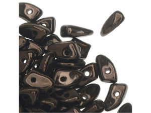 Czech Glass 6mm Dark Bronze Prong Bead 2.5-Inch Tube by Starman Czech Glass 6mm Dark Bronze Prong Bead 2.5-Inch Tube by Starman