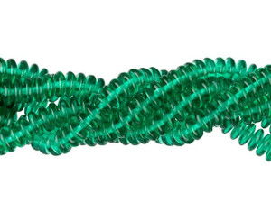 Czech Glass 6mm Emerald Rondelle Bead Strand by Starman Czech Glass 6mm Emerald Rondelle Bead Strand by Starman