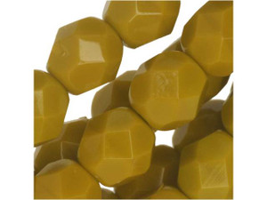 Czech Glass 6mm Goldenrod Fire-Polish Bead Strand by Starman Czech Glass 6mm Goldenrod Fire-Polish Bead Strand by Starman