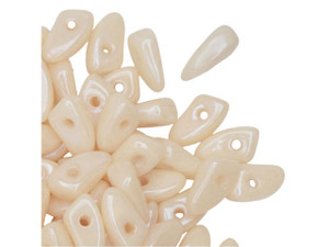 Czech Glass 6mm Luster Opaque Champagne Prong Bead 2.5-Inch Tube by Starman Czech Glass 6mm Luster Opaque Champagne Prong Bead 2.5-Inch Tube by Starman