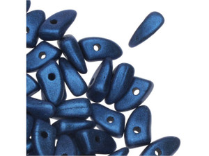 Czech Glass 6mm Metallic Suede Blue Prong Bead 2.5-Inch Tube by Starman Czech Glass 6mm Metallic Suede Blue Prong Bead 2.5-Inch Tube by Starman