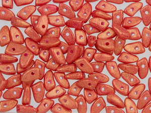 Czech Glass 6mm Pacifica Strawberry Prong Bead 2.5-Inch Tube by Starman Czech Glass 6mm Pacifica Strawberry Prong Bead 2.5-Inch Tube by Starman