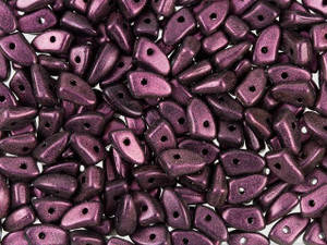 Czech Glass 6mm Polychrome Pink Olive Prong Bead 2.5-Inch Tube by Starman Czech Glass 6mm Polychrome Pink Olive Prong Bead 2.5-Inch Tube by Starman