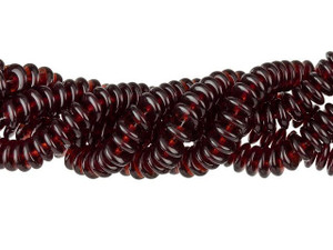 Czech Glass 6mm Ruby Rondelle Bead Strand by Starman Czech Glass 6mm Ruby Rondelle Bead Strand by Starman