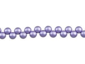Czech Glass 6mm Satin Metallic Lavender Top-Drilled Round Bead Strand by Starman Czech Glass 6mm Satin Metallic Lavender Top-Drilled Round Bead Strand by Starman