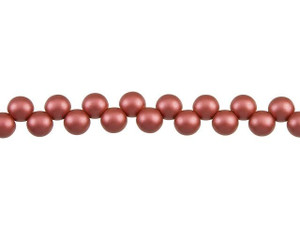 Czech Glass 6mm Satin Metallic Sangria Top-Drilled Round Bead Strand by Starman Czech Glass 6mm Satin Metallic Sangria Top-Drilled Round Bead Strand by Starman