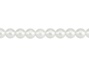 Czech Glass 6mm Snow Round Glass Pearl Bead Strand by Starman Czech Glass 6mm Snow Round Glass Pearl Bead Strand by Starman