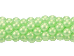 Czech Glass 6mm Sueded Gold Peridot Round Bead Strand by Starman Czech Glass 6mm Sueded Gold Peridot Round Bead Strand by Starman