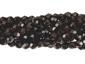 Czech Glass 6mm Wild Raisin Fire-Polish Bead Strand by Starman Czech Glass 6mm Wild Raisin Fire-Polish Bead Strand by Starman