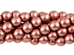 Czech Glass 8mm ColorTrends Saturated Metallic Blooming Dahlia Round Bead Strand by Starman Czech Glass 8mm ColorTrends Saturated Metallic Blooming Dahlia Round Bead Strand by Starman