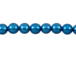 Czech Glass 8mm ColorTrends Saturated Metallic Marina Round Bead Strand by Starman Czech Glass 8mm ColorTrends Saturated Metallic Marina Round Bead Strand by Starman