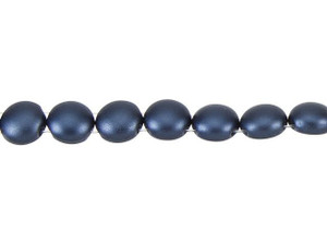 Preciosa Two Hole 8mm Candy Beads Opaque Blue (15 beads) Czech