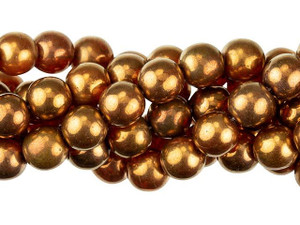 Czech Glass 8mm Sunset Maple Round Bead Strand by Starman Czech Glass 8mm Sunset Maple Round Bead Strand by Starman