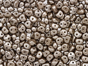 Czech Glass Es-O Mini 2-Hole Bead 4mm Cocoa Airy Pearl 8g Bag Czech Glass Es-O Mini 2-Hole Bead 4mm Cocoa Airy Pearl 8g Bag