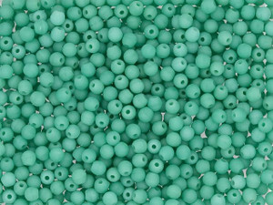 Czech Glass Matte Turquoise Half-Drilled 2mm Round Glass Finial Bead 2.5-Inch Tube by Starman Czech Glass Matte Turquoise Half-Drilled 2mm Round Glass Finial Bead 2.5-Inch Tube by Starman