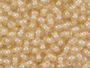 Czech Glass Round Beads 4mm Champagne Luster (100pc Strand) by Starman Czech Glass Round Beads 4mm Champagne Luster (100pc Strand) by Starman