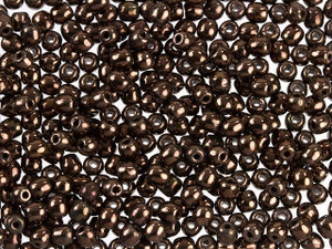 Czech Glass Round Beads Dark Bronze 3mm (100pc Strand) by Starman Czech Glass Round Beads Dark Bronze 3mm (100pc Strand) by Starman