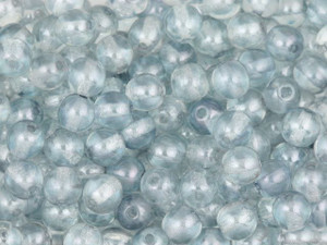 Czech Glass Round Beads Light Blue Luster 6mm (50pc Strand) by Starman Czech Glass Round Beads Light Blue Luster 6mm (50pc Strand) by Starman