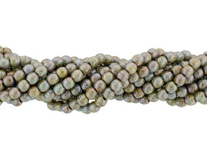 Czech Glass Round Beads Luster Opaque Green 3mm (100pc Strand) by Starman Czech Glass Round Beads Luster Opaque Green 3mm (100pc Strand) by Starman