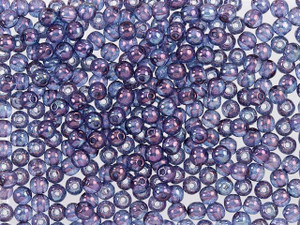 Czech Glass Round Beads Luster Transparent Amethyst 3mm (100pc Strand) by Starman Czech Glass Round Beads Luster Transparent Amethyst 3mm (100pc Strand) by Starman