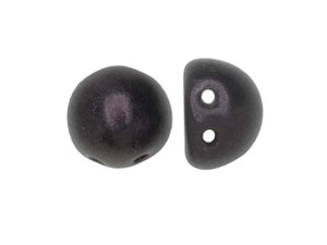 CzechMates 2-Hole 7mm Metallic Suede Dark Plum Cabochon Beads 2.5-Inch Tube CzechMates 2-Hole 7mm Metallic Suede Dark Plum Cabochon Beads 2.5-Inch Tube