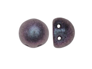 CzechMates 2-Hole 7mm Polychrome Orchid Aqua Cabochon Beads 2.5-Inch Tube CzechMates 2-Hole 7mm Polychrome Orchid Aqua Cabochon Beads 2.5-Inch Tube