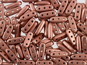 CzechMates 3-Hole 10mm Matte Metallic Bronze Copper Beam Bead 2.5-Inch Tube CzechMates 3-Hole 10mm Matte Metallic Bronze Copper Beam Bead 2.5-Inch Tube