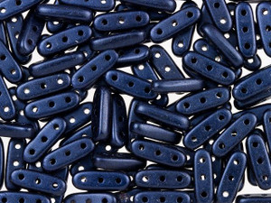 CzechMates 3-Hole 10mm Metallic Suede Dark Blue Beam Bead 2.5-Inch Tube CzechMates 3-Hole 10mm Metallic Suede Dark Blue Beam Bead 2.5-Inch Tube