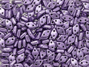 CzechMates Diamond 4 x 6mm ColorTrends Saturated Metallic Crocus Petal Czech Glass 2-Hole Bead 2.5-Inch Tube CzechMates Diamond 4 x 6mm ColorTrends Saturated Metallic Crocus Petal Czech Glass 2-Hole Bead 2.5-Inch Tube