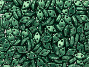 CzechMates Diamond 4 x 6mm ColorTrends Saturated Metallic Martini Olive Czech Glass 2-Hole Bead 2.5-Inch Tube CzechMates Diamond 4 x 6mm ColorTrends Saturated Metallic Martini Olive Czech Glass 2-Hole Bead 2.5-Inch Tube