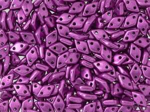 CzechMates Diamond 4 x 6mm ColorTrends Saturated Metallic Spring Crocus Czech Glass 2-Hole Beads, 2.5-Inch Tube CzechMates Diamond 4 x 6mm ColorTrends Saturated Metallic Spring Crocus Czech Glass 2-Hole Beads, 2.5-Inch Tube