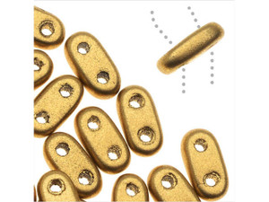 CzechMates Glass 3 x 6mm 2-Hole Matte Metallic Flax Bar Bead 2.5-Inch Tube CzechMates Glass 3 x 6mm 2-Hole Matte Metallic Flax Bar Bead 2.5-Inch Tube