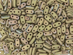 CzechMates Glass 3 x 6mm 2-Hole Matte Oxidized Bronze Clay Bar Bead 2.5-Inch Tube CzechMates Glass 3 x 6mm 2-Hole Matte Oxidized Bronze Clay Bar Bead 2.5-Inch Tube