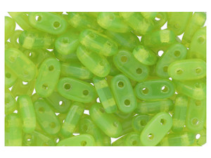CzechMates Glass 3 x 6mm 2-Hole Milky Dark Peridot Bar Bead 2.5-Inch Tube CzechMates Glass 3 x 6mm 2-Hole Milky Dark Peridot Bar Bead 2.5-Inch Tube
