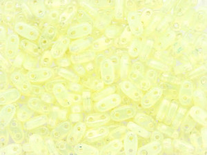 CzechMates Glass 3 x 6mm 2-Hole Milky Jonquil Bar Bead 2.5-Inch Tube CzechMates Glass 3 x 6mm 2-Hole Milky Jonquil Bar Bead 2.5-Inch Tube