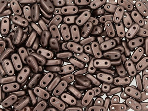 CzechMates Glass 3 x 6mm 2-Hole Pearl Coat Bistre Bar Bead 2.5-Inch Tube CzechMates Glass 3 x 6mm 2-Hole Pearl Coat Bistre Bar Bead 2.5-Inch Tube