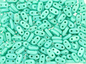 CzechMates Glass 3 x 6mm 2-Hole Turquoise Bar Bead 2.5-Inch Tube CzechMates Glass 3 x 6mm 2-Hole Turquoise Bar Bead 2.5-Inch Tube