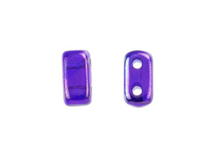 CzechMates Glass 3 x 6mm Cobalt Vega 2-Hole Brick Bead Strand CzechMates Glass 3 x 6mm Cobalt Vega 2-Hole Brick Bead Strand