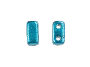 CzechMates Glass 3 x 6mm ColorTrends Saturated Metallic Shaded Spruce 2-Hole Brick Bead Strand CzechMates Glass 3 x 6mm ColorTrends Saturated Metallic Shaded Spruce 2-Hole Brick Bead Strand
