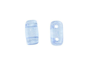 CzechMates Glass 3 x 6mm ColorTrends Transparent Airy Blue 2-Hole Brick Bead Strand CzechMates Glass 3 x 6mm ColorTrends Transparent Airy Blue 2-Hole Brick Bead Strand