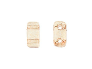 CzechMates Glass 3 x 6mm ColorTrends Transparent Warm Taupe 2-Hole Brick Bead Strand CzechMates Glass 3 x 6mm ColorTrends Transparent Warm Taupe 2-Hole Brick Bead Strand