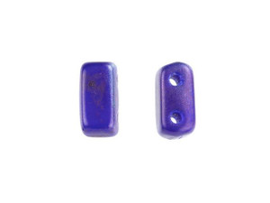 CzechMates Glass 3 x 6mm Indigo Matte Vega 2-Hole Brick Bead Strand CzechMates Glass 3 x 6mm Indigo Matte Vega 2-Hole Brick Bead Strand