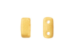 CzechMates Glass 3 x 6mm Pacifica Ginger 2-Hole Brick Bead Strand CzechMates Glass 3 x 6mm Pacifica Ginger 2-Hole Brick Bead Strand