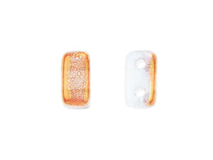 CzechMates Glass 3 x 6mm Pink Luster 1/2 Coat Alexandrite 2-Hole Brick Bead Strand CzechMates Glass 3 x 6mm Pink Luster 1/2 Coat Alexandrite 2-Hole Brick Bead Strand