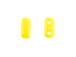 CzechMates Glass 3 x 6mm Sueded Gold Opaque Yellow 2-Hole Brick Bead Strand CzechMates Glass 3 x 6mm Sueded Gold Opaque Yellow 2-Hole Brick Bead Strand