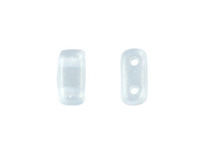 CzechMates Glass 3 x 6mm Sueded Gold Sapphire 2-Hole Brick Bead Strand CzechMates Glass 3 x 6mm Sueded Gold Sapphire 2-Hole Brick Bead Strand