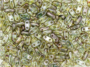 CzechMates Glass 3x6mm 2-Hole Transparent Green Luster Bar Bead, 2.5-Inch Tube CzechMates Glass 3x6mm 2-Hole Transparent Green Luster Bar Bead, 2.5-Inch Tube