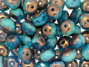 Faceted Round & Rondelle